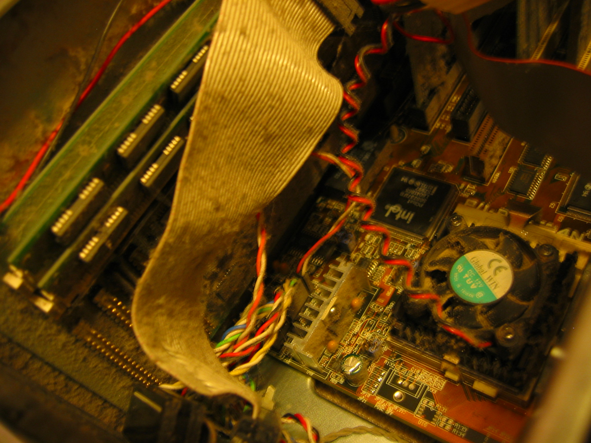 Dust around the CPU