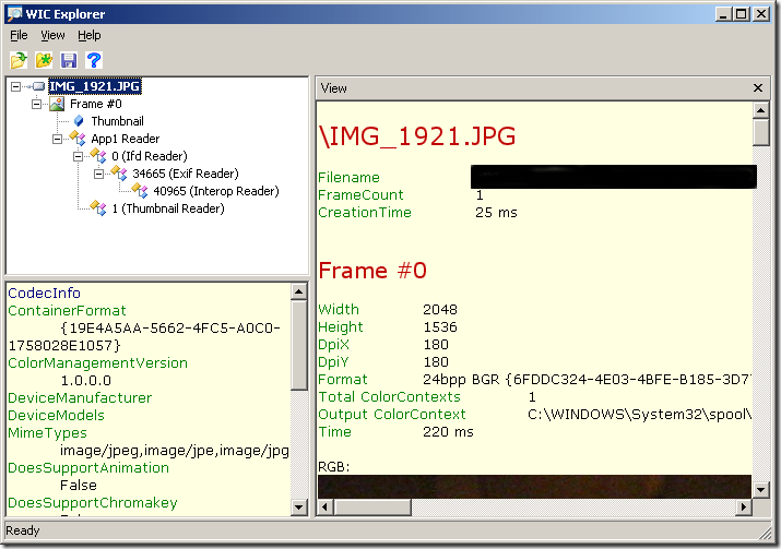 imagemetadatareader c# how to read metadata from jpg