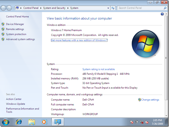 GeekTieGuy » Running Windows 7 RTM on REALLY old hardware